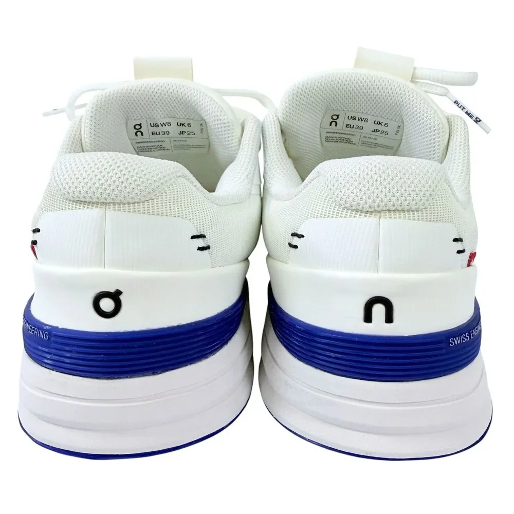 On THE ROGER Pro Women 8 White Cobalt Blue Professional Tennis Carbon Plate - Picture 4 of 10